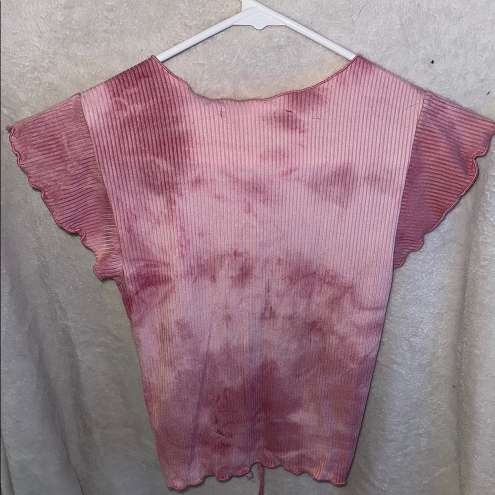 Pink Ruched Women's Top - Picture 3 of 3